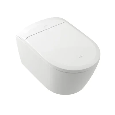 Villeroy & Boch ViClean - elektronisks bidē ar keramiku, sienas montāža, DirectFlush, CeramicPlus, SoftClosing, alpu balts V16EN3R1