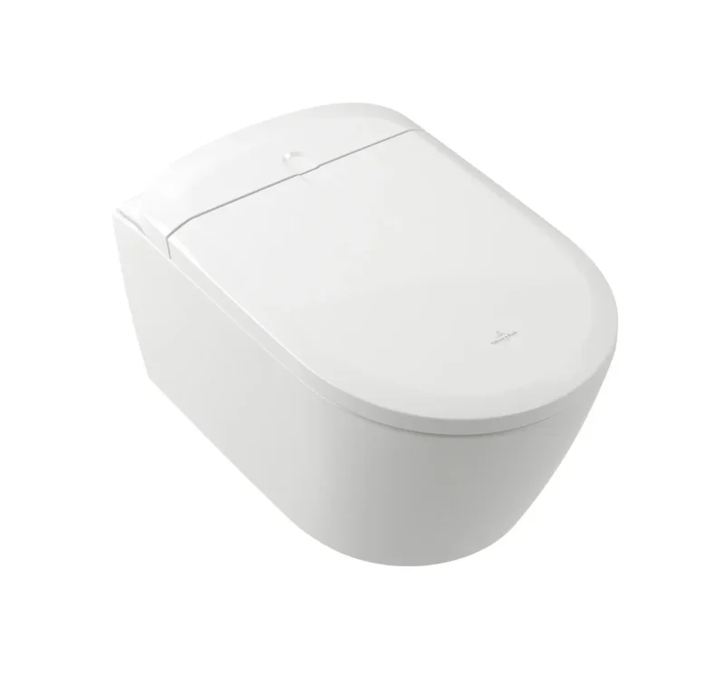 Villeroy & Boch ViClean - elektronisks bidē ar keramiku, sienas montāža, DirectFlush, CeramicPlus, SoftClosing, alpu balts V16EN3R1