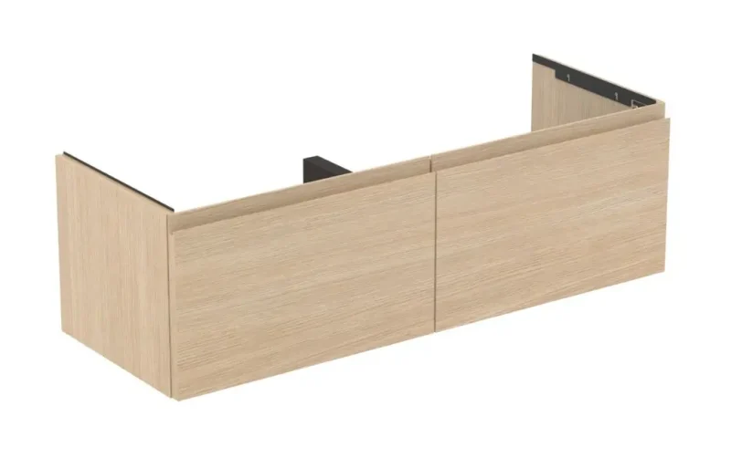 Ideal Standard Finesse - izlietnes skapītis, 120x44x37 cm, 2 atvilktnes, balts ozols E3389US