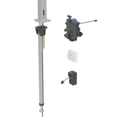 Geberit Brenta - elektronisks termostata izlietnes maisītājs, tīkla barošana, easy to clean, matēts nerūsējošais tērauds 116.197.SN.1