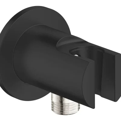 Grohe Vitalio Universal - sienas pieslēguma līkums ar turētāju, matēti melns 269622431