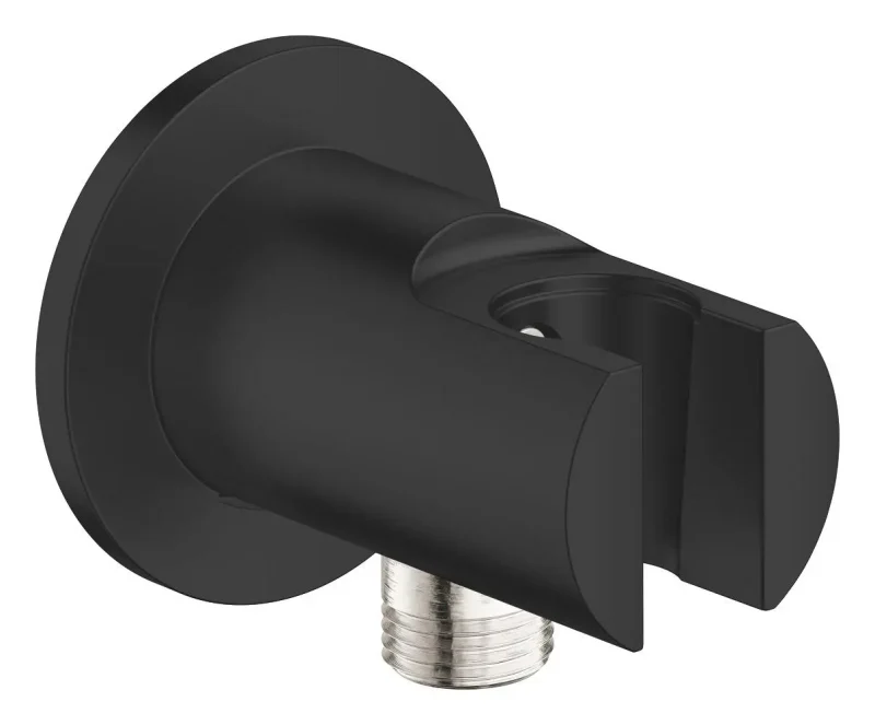Grohe Vitalio Universal - sienas pieslēguma līkums ar turētāju, matēti melns 269622431