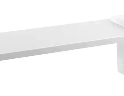 Sapho Abeline - plaukts ar glāzēm, 60 cm, balts matēts AE602-0101-01