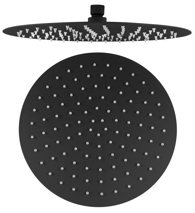 Sapho Slim - galvas duša, diametrs 30 cm, matēti melna MS573B