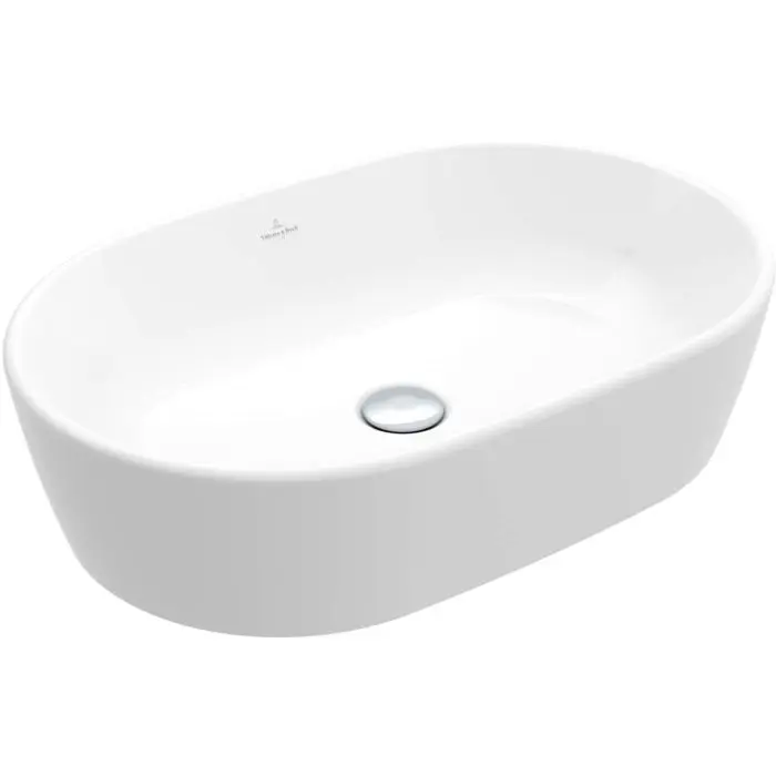 Villeroy & Boch Architectura - uzliekamā izlietne, 60x40 cm, ar pārplūdi, CeramicPlus, Alpu balts 5A2660R1