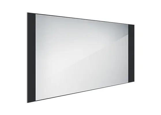 Nimco spogulis - spogulis ar LED apgaismojumu, 120x65 cm, alumīnijs/melns ZPC 41006-90