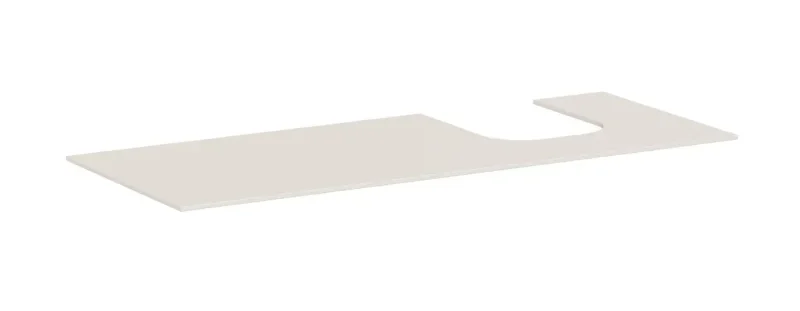 Hansgrohe Xevolos E - izlietnes plātne, 137x55 cm, izgriezums labajā pusē, bēšs matēts 54206780