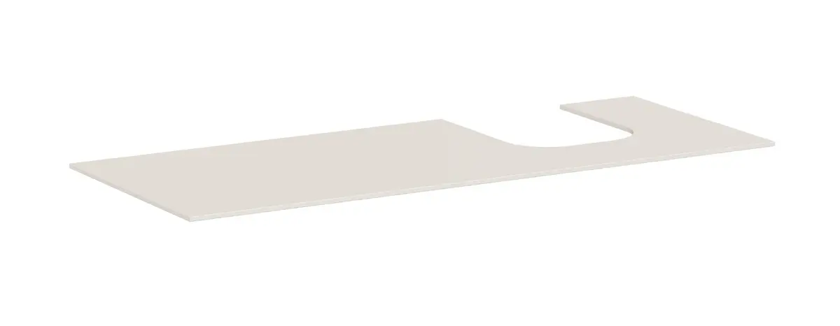 Hansgrohe Xevolos E - izlietnes plātne, 137x55 cm, izgriezums labajā pusē, bēšs matēts 54206780