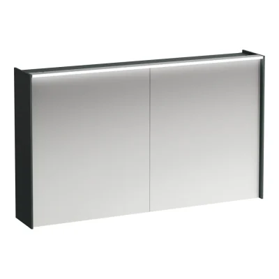 Laufen Lani - spoguļskapis ar LED apgaismojumu, 71x122x21 cm, 2 durvis, pelēks H4038221122661