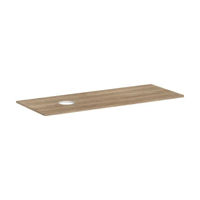 Hansgrohe Xelu Q - izlietnes plātne 136x55 cm, izgriezums kreisajā pusē, dabīgs ozols 54116230