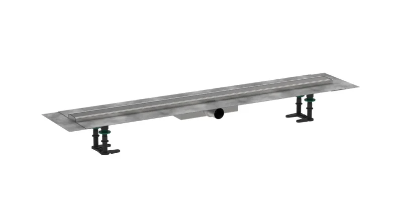 Hansgrohe RainDrain Compact - dušas noteka 100 cm, ar režģi, birstēts nerūsējošais tērauds 56170800