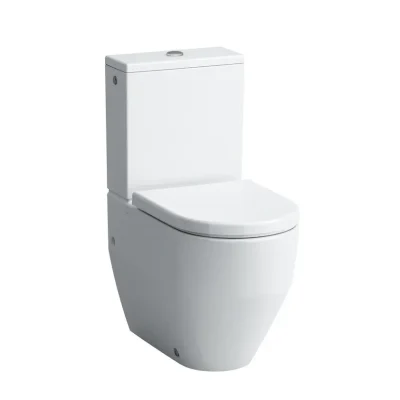Laufen Pro - grīdas WC komplekts, apakšdaļa, noteka aizmugurē/apakšā, ūdens pieslēgums sānos, balts H8259520002311