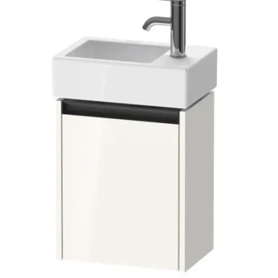 Duravit Ketho.2 - izlietnes skapītis 44x36x24 cm, ar 1 durvīm, eņģes kreisajā pusē, balts spīdīgs K25071L22220000