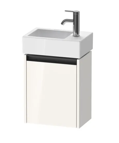 Duravit Ketho.2 - izlietnes skapītis 44x36x24 cm, ar 1 durvīm, eņģes kreisajā pusē, balts spīdīgs K25071L22220000