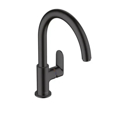 Hansgrohe Vernis Blend M35 - virtuves izlietnes vienas sviras maisītājs, matēti melns 71870670