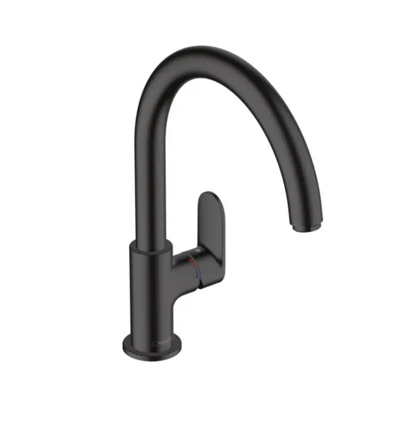 Hansgrohe Vernis Blend M35 - virtuves izlietnes vienas sviras maisītājs, matēti melns 71870670