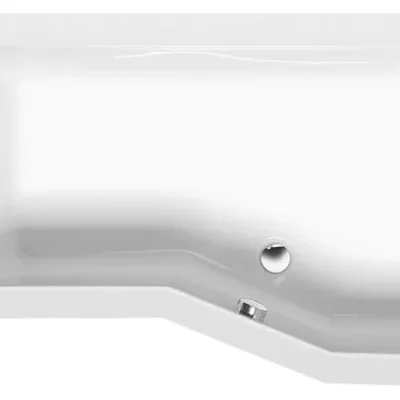 Polysan vannas - Asimetriska vanna VERSYS R, 160x84x47 cm, labā, balta 15611