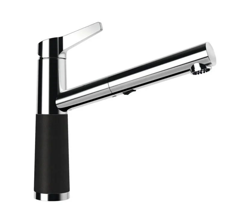 SCHOCK SC-510 - virtuves izlietnes maisītājs ar izvelkamu dušu, Onyx/hroms 554120GON