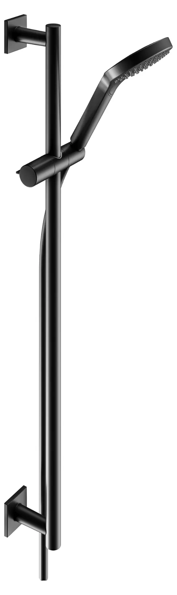 Keuco IXMO - dušas komplekts: 3 strūklas veidi, stienis (86 cm) un šļūtene, matēti melns 59587370802