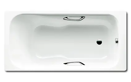 Kaldewei Ambiente - Taisnstūrveida vanna Dyna komplekts Star 621, 170x75 cm, ar rokturu atverēm, pilnībā neslīdoša, pērļu efekts, balta 226234013001