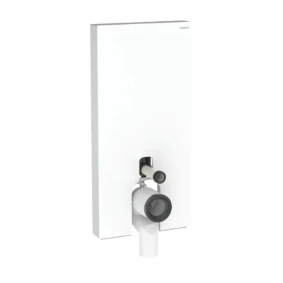 Geberit Monolith Plus - sanitārais modulis stāvošam WC, 101 cm, pieslēgums apakšā, stikls/balts 131.202.SI.7