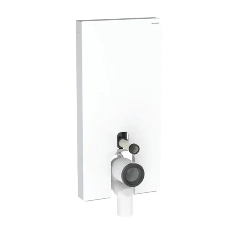 Geberit Monolith Plus - sanitārais modulis stāvošam WC, 101 cm, pieslēgums apakšā, stikls/balts 131.202.SI.7
