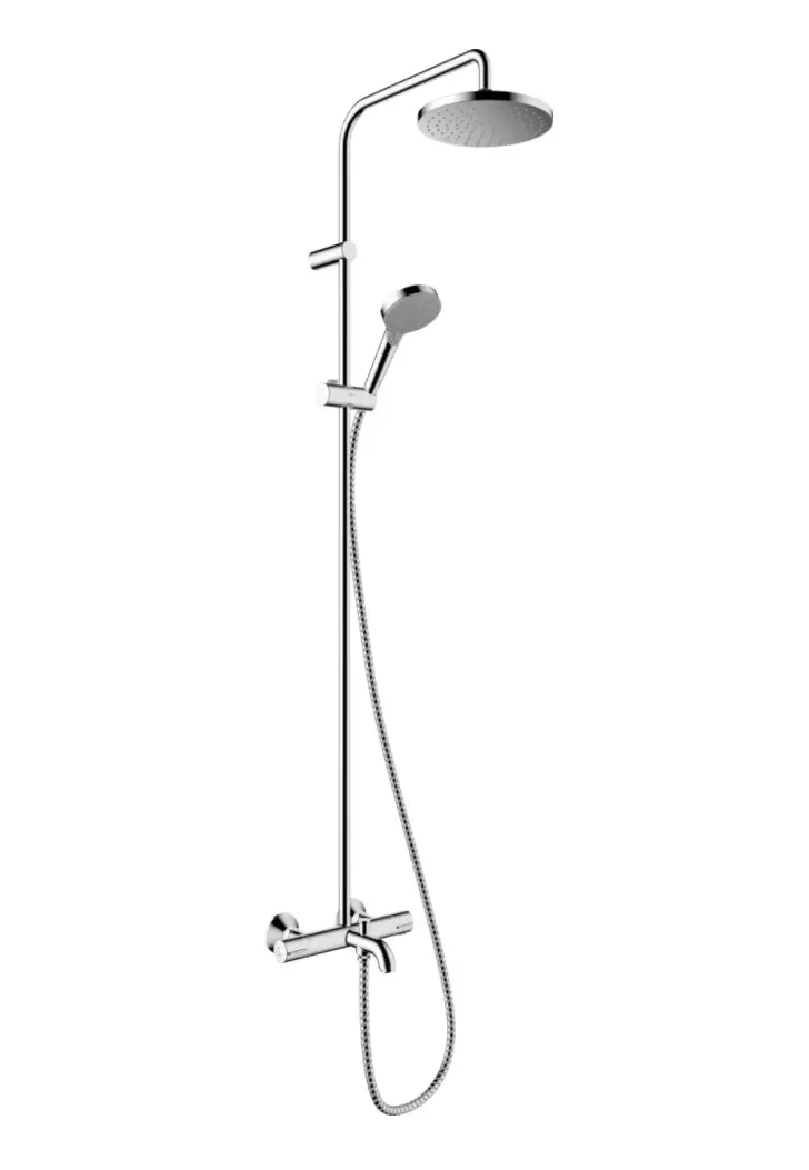 Hansgrohe Vernis Blend - dušas komplekts Showerpipe 200 ar vannas termostatu, hromēts 26274000