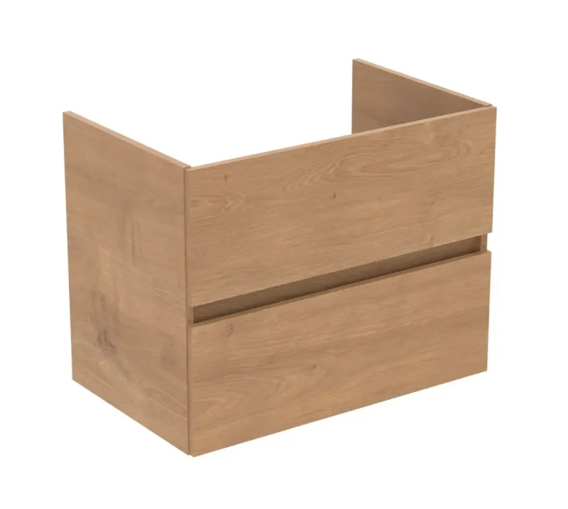 Ideal Standard Eurovit+ - izlietnes apakšskapītis, 70x55x44 cm, 2 atvilktnes, dabīgs ozols R0261Y8