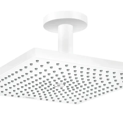 Hansgrohe Raindance E - galvas duša, 30x30 cm, EcoSmart, matēti balta 26251700
