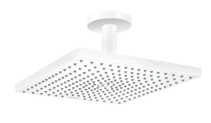 Hansgrohe Raindance E - galvas duša, 30x30 cm, EcoSmart, matēti balta 26251700