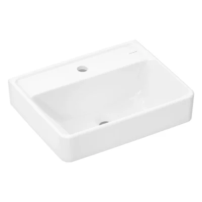 Hansgrohe Xanuia Q - rokas izlietne 50x39 cm, bez pārplūdes, jaucējkrāna atvere, balta 60233450