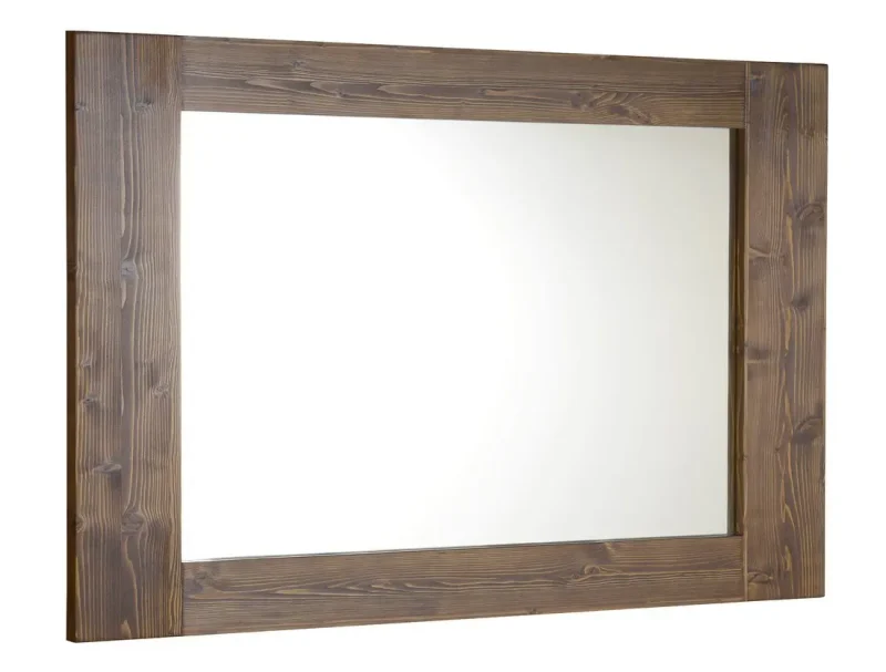 Sapho Brand - spogulis rāmī 100x80 cm, beicēts egles koks BA056S