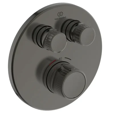Ideal Standard CeraTherm Navigo - termostatisks dušas maisītājs, zemapmetuma, 2 ierīcēm, magnetic grey A7296A5