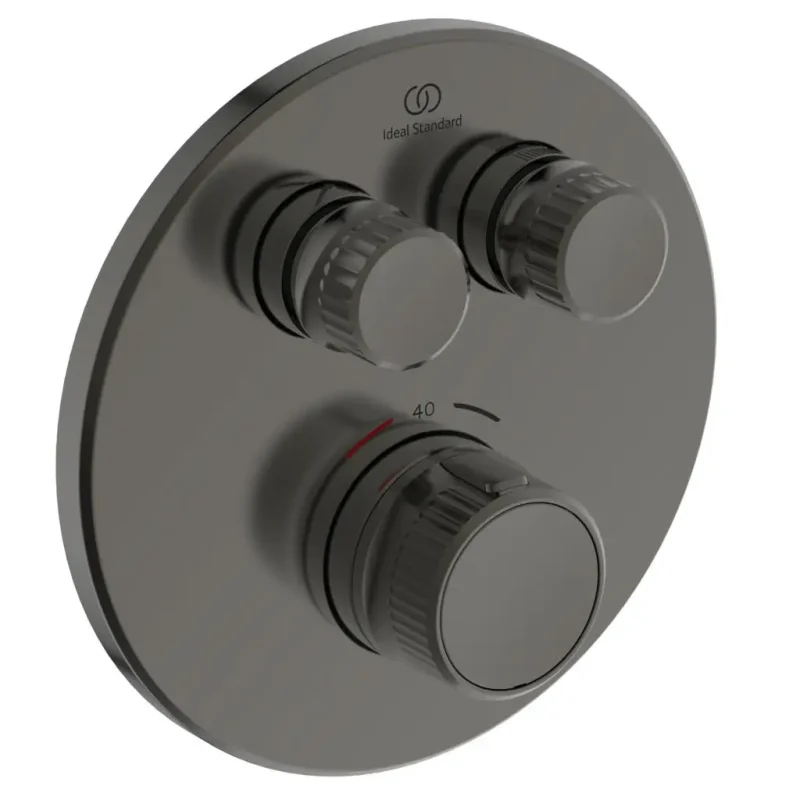 Ideal Standard CeraTherm Navigo - termostatisks dušas maisītājs, zemapmetuma, 2 ierīcēm, magnetic grey A7296A5
