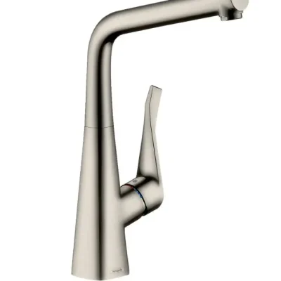 Hansgrohe Metris New - virtuves izlietnes maisītājs, nerūsējošā tērauda izskats 14822800