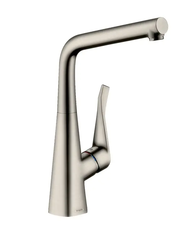 Hansgrohe Metris New - virtuves izlietnes maisītājs, nerūsējošā tērauda izskats 14822800