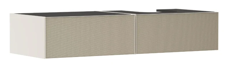 Hansgrohe Xevolos E - izlietnes skapītis, 28x137x55 cm, 2 atvilktnes, matēti bēšs/bronza ar struktūru 54323390
