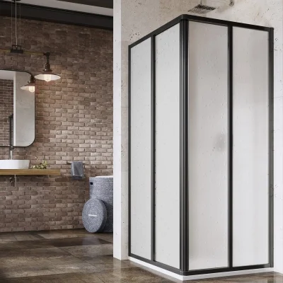 Ravak Supernova - dušas kabīne 90x90 cm, melns/Pearl 14V703O211S
