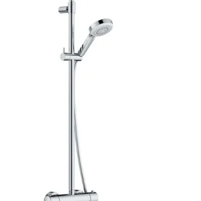 Kludi Dive - dušas komplekts ar termostatu, diametrs 20 cm, 3 strūklas veidi, hroms 6807905-00