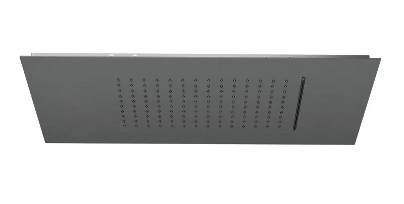 Kludi Asana - galvas duša, 60 x 30 cm, 2 strūklas veidi, birstēts Gunmetal 69450N2-00
