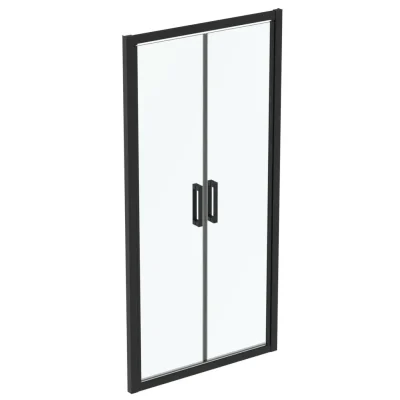 Ideal Standard Connect 2 - dušas durvis 90 cm, melns/caurspīdīgs K9294V3