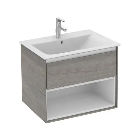 Ideal Standard Connect Air - izlietnes skapītis, 60x44x52 cm, pelēks ozols/balts matēts E0826PS