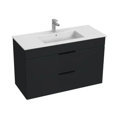 Jika Cube - izlietne ar skapīti 100x43x61 cm, antracīts matēts H4536521763521
