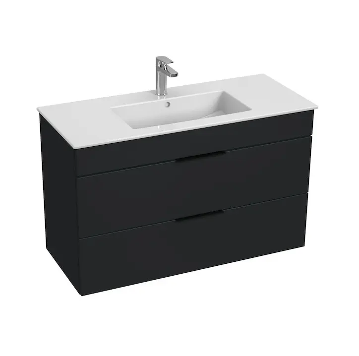 Jika Cube - izlietne ar skapīti 100x43x61 cm, antracīts matēts H4536521763521