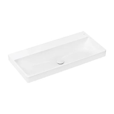 Hansgrohe Xelu Q - izlietne 100x48 cm, bez pārplūdes, bez cauruma jaucējkrānam, SmartClean, balta 61038450