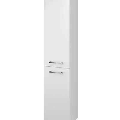 Cersanit Lara - augstais skapis, 150x30x25 cm, 2 durvis, eņģes pa kreisi/pa labi, balts S926-007-DSM