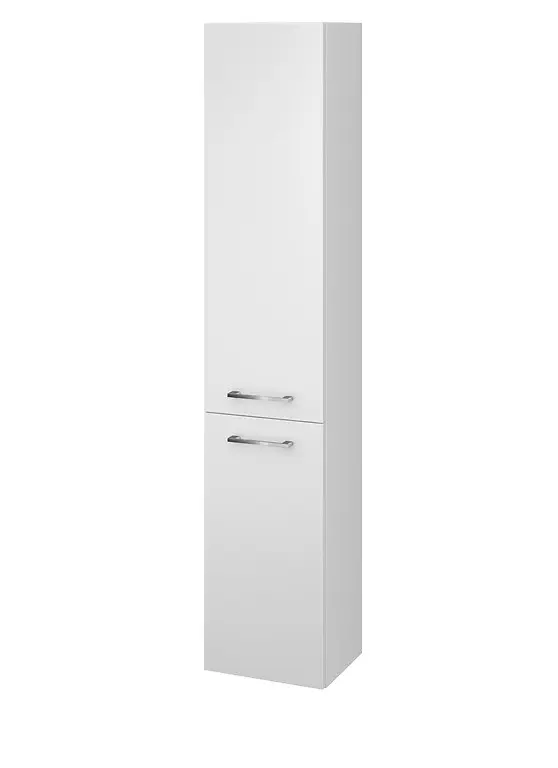 Cersanit Lara - augstais skapis, 150x30x25 cm, 2 durvis, eņģes pa kreisi/pa labi, balts S926-007-DSM