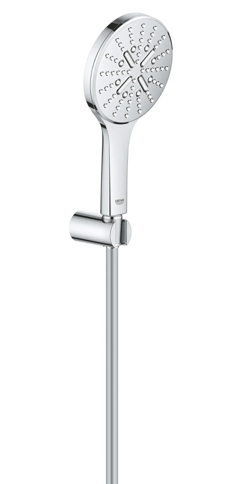 Grohe Rainshower SmartActive - sienas turētāja komplekts 130 9,5 l/min, 3 strūklas, turētājs un šļūtene, hroms 26581000