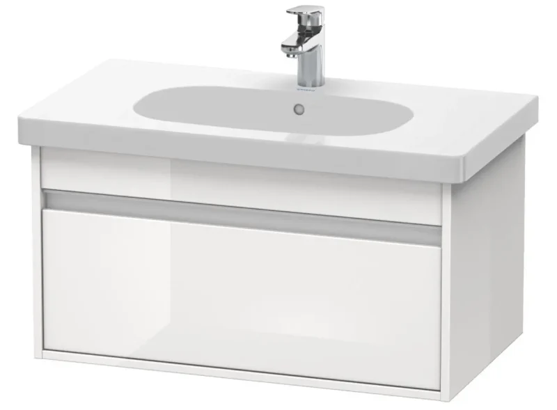 Duravit Ketho - izlietnes skapītis 41x80x46 cm, 1 atvilktne, balts spīdīgs KT666702222