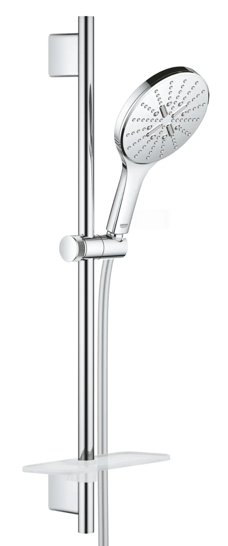 Grohe Rainshower SmartActive - dušas stieņa komplekts 150 9,5 l/min, 3 strūklas veidi, 60 cm stienis un šļūtene, Hroms 26592000
